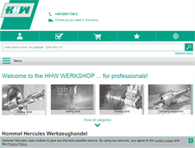 Tablet Screenshot of hhw.de